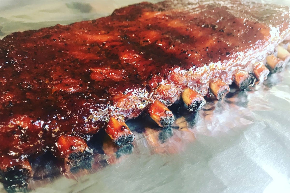 Baby back ribs outlet smoker temp