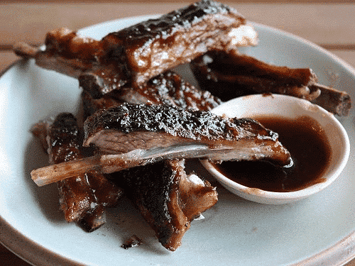 Soy garlic lamb ribs