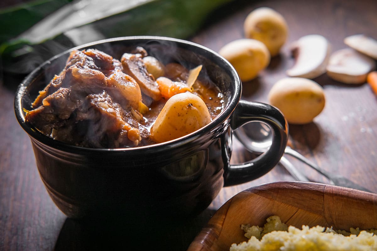 Ox Tail Stew Steaming Hot