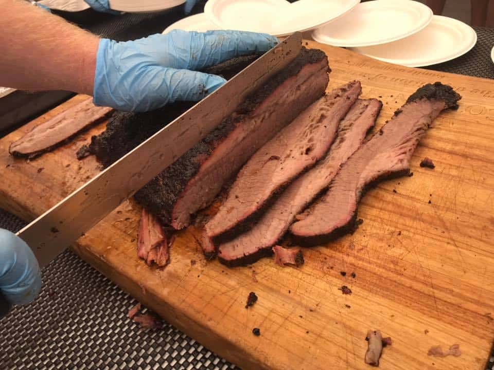 Low n Slow Day Wrap up - Carving Brisket