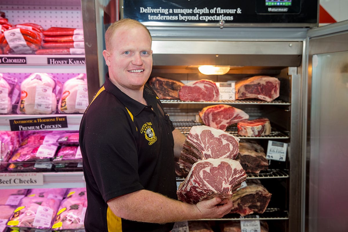 Dry Aged Steak - Luke and our dedicated dry aging cabinet